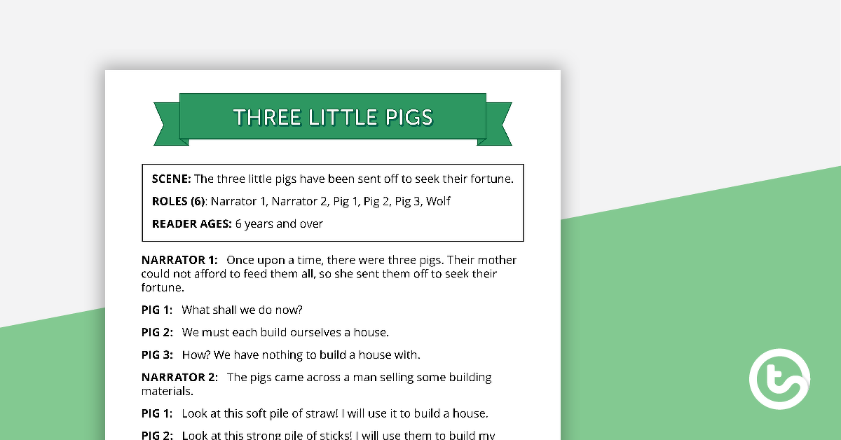 Preview image for Comprehension - Three Little Pigs - teaching resource