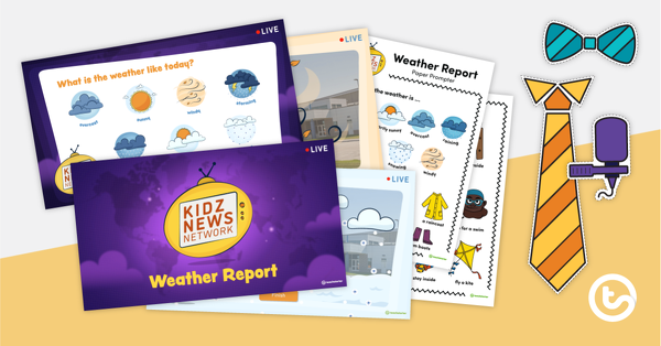 预览图片每日天气报告 - 交互式PowerPoint  - 教学资源