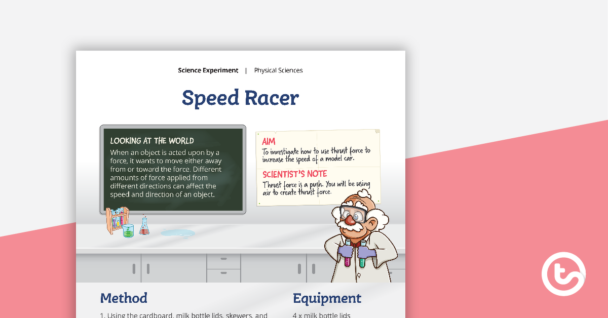 科学实验的预览图像 - 速度赛车 - 教学资源
