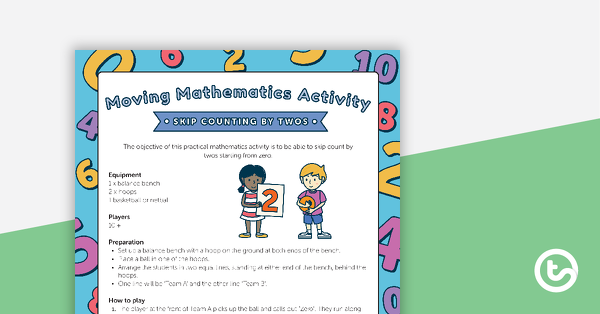 Thumbnail of Moving Mathematics Activity - Skip Counting By Twos - teaching resource