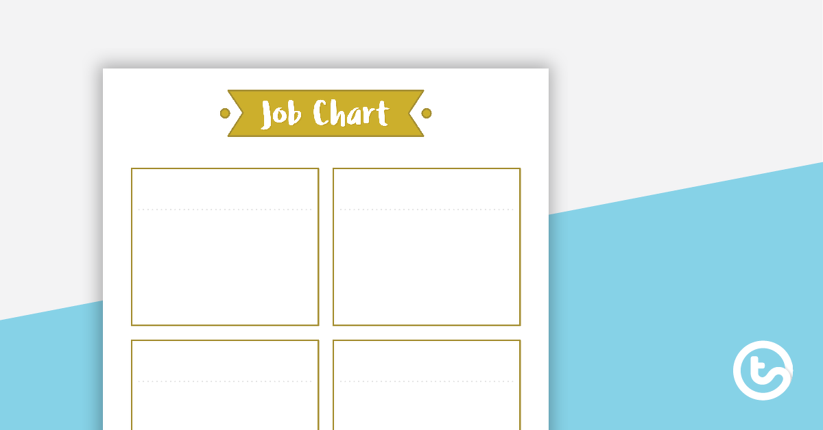 Preview image for Lush Leaves White - Job Chart - teaching resource