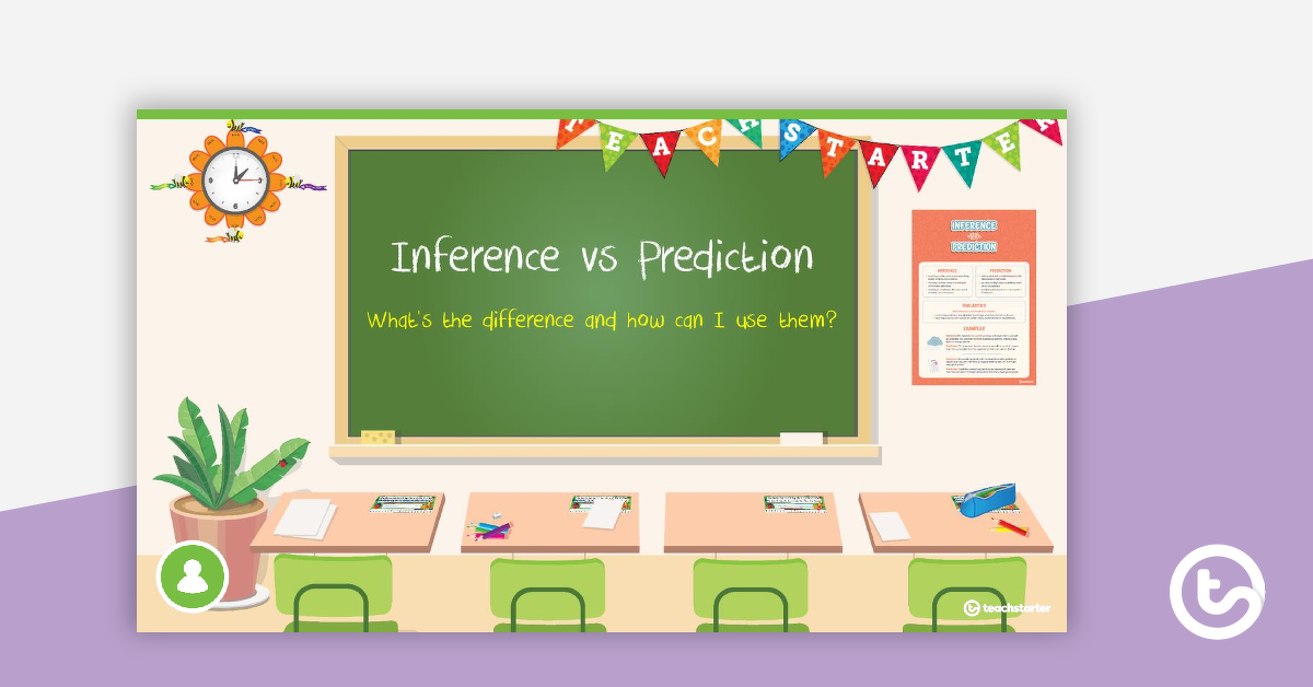 Preview image for Inference vs Prediction - Presentation - teaching resource