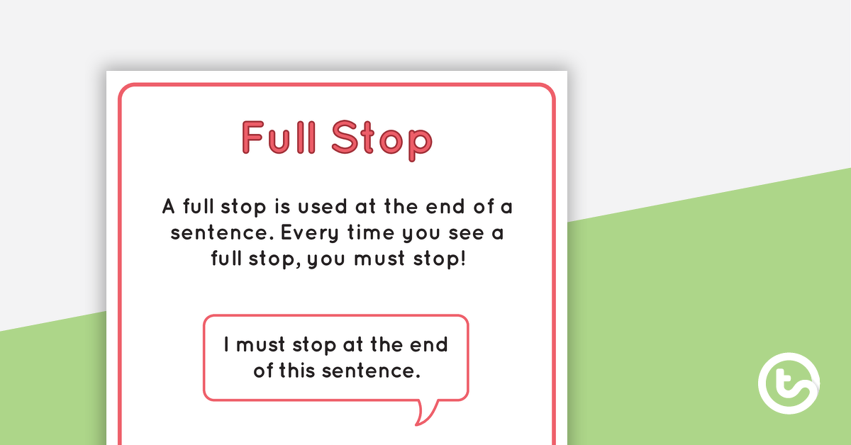 Preview image for 6 x Punctuation Posters - teaching resource