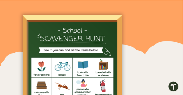 预览image for School Scavenger Hunt - teaching resource