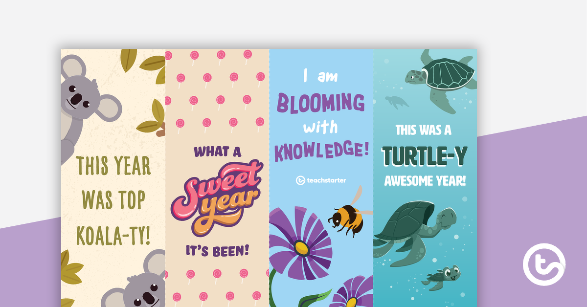 Preview image for End of the Year Bookmarks - teaching resource