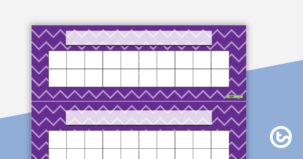 Preview image for Desk Reward Chart - Zig-Zag - teaching resource