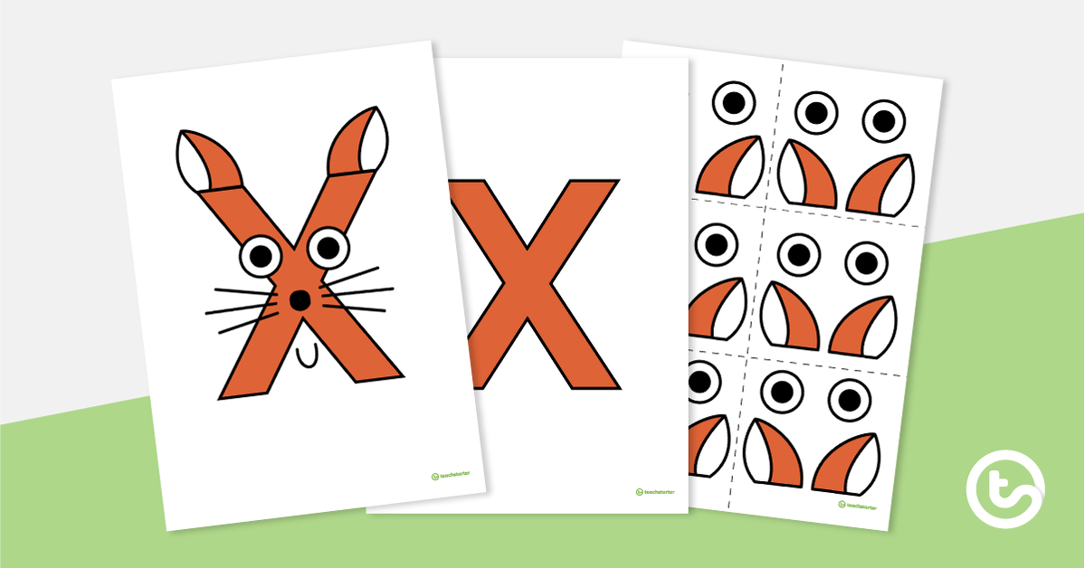 预览图像信工艺活动vity - 'X' is For Fox - teaching resource