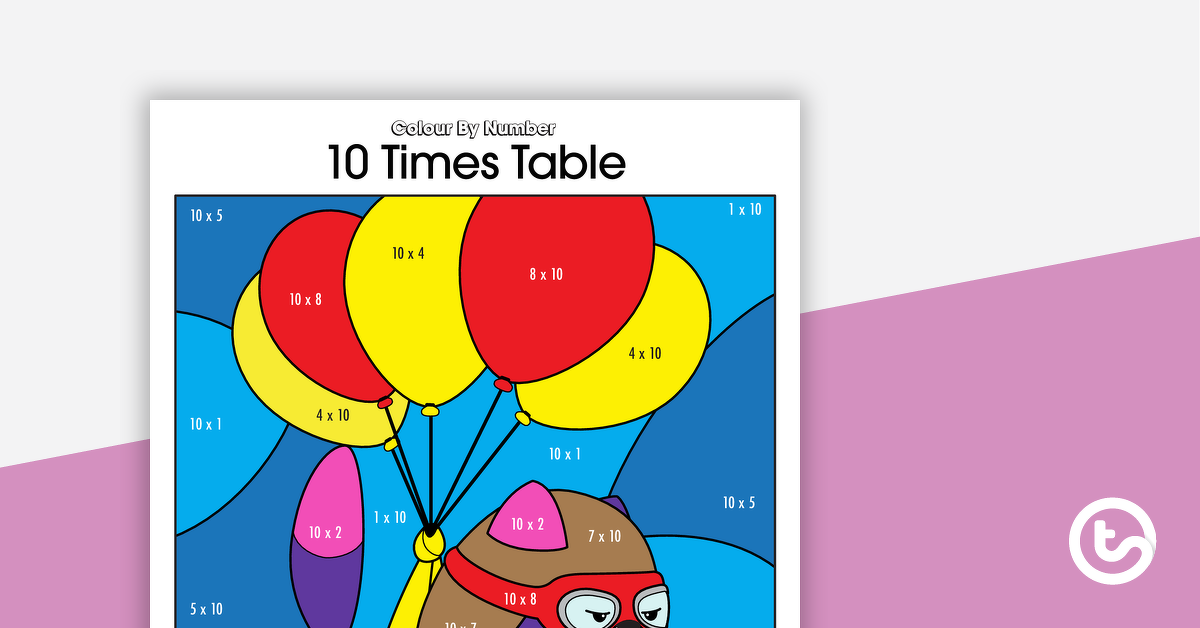 预览图像的颜色数工作表——表10倍——教学资源
