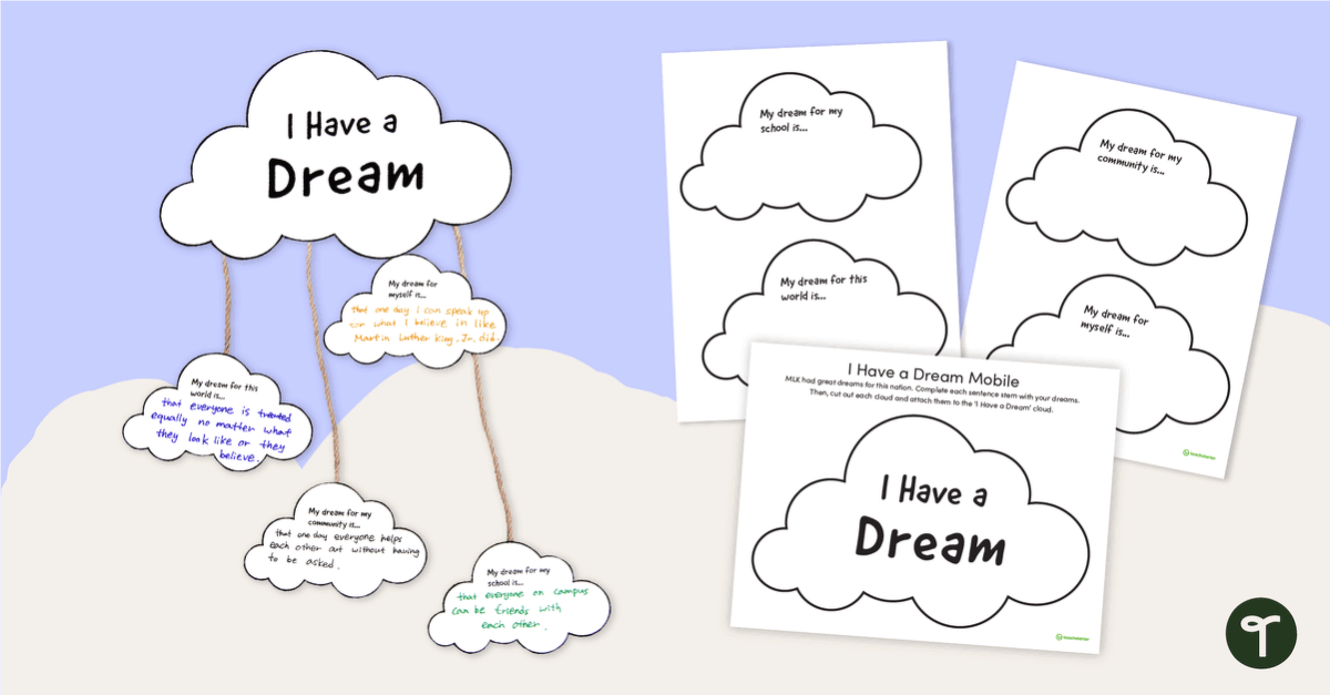 预览图像的“我有一个梦想”移动——教学资源