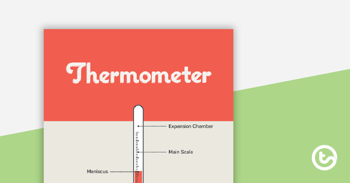 Preview image for Thermometer Poster – Diagram with Labels - teaching resource