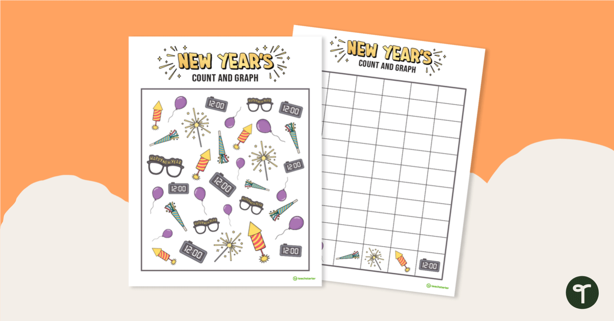 预览图像数and Graph – New Year's Edition - teaching resource