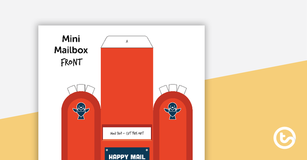 Preview image for Mini Classroom Mailbox Template - teaching resource