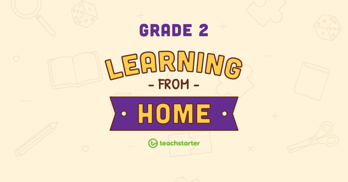 Preview image for Grade 2 School Closure - Learning From Home Pack - teaching resource