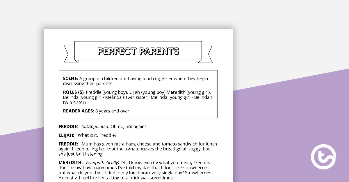 预览图像为读者剧场脚本——完美的父母——教学资源