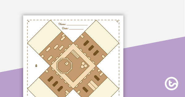 Thumbnail of Draw a Town with 2D Shapes - teaching resource