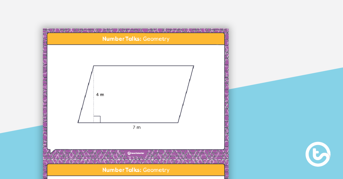 Preview image for Number Talks - Geometry Task Cards - teaching resource
