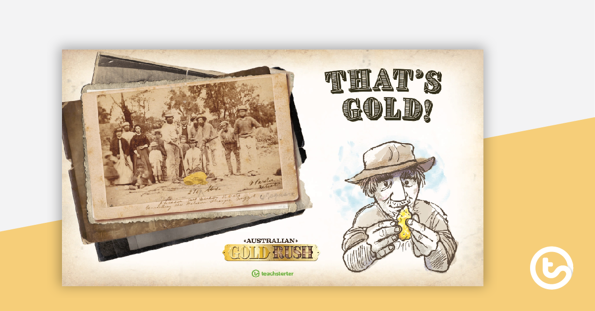 澳大利亚淘金热的预览图片:这是黄金!——教学演示教学资源