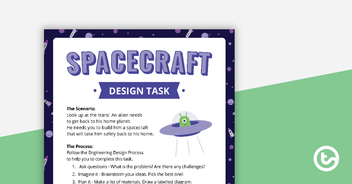 Preview image for Spacecraft Design Task Activity - teaching resource