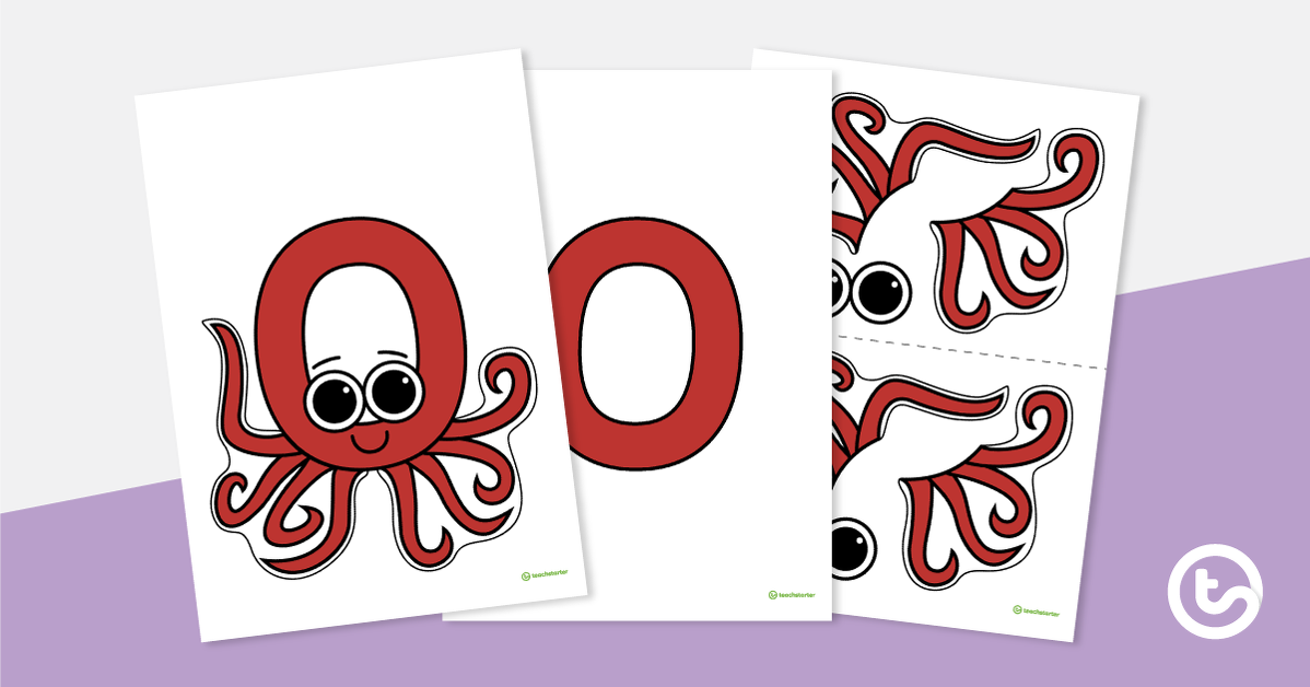 预览图像信工艺活动vity - 'O' is For Octopus - teaching resource