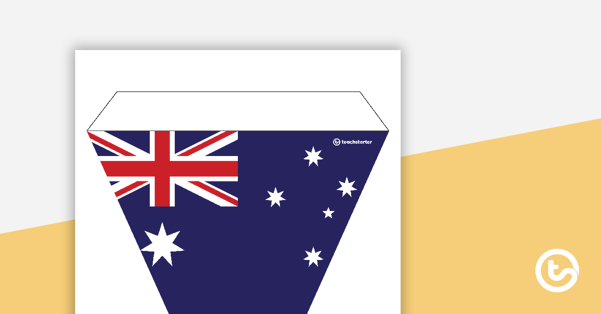 澳大利亚国旗的预览图像 - 彩旗 - 教学资源