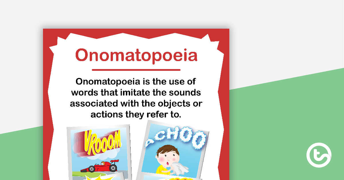Preview image for Onomatopoeia Poster - teaching resource