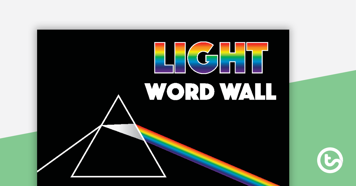 Preview image for Light Word Wall Vocabulary - teaching resource