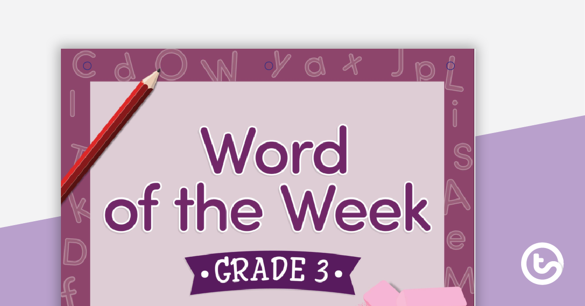 Preview image for Word of the Week Flip Book - Grade 3 - teaching resource