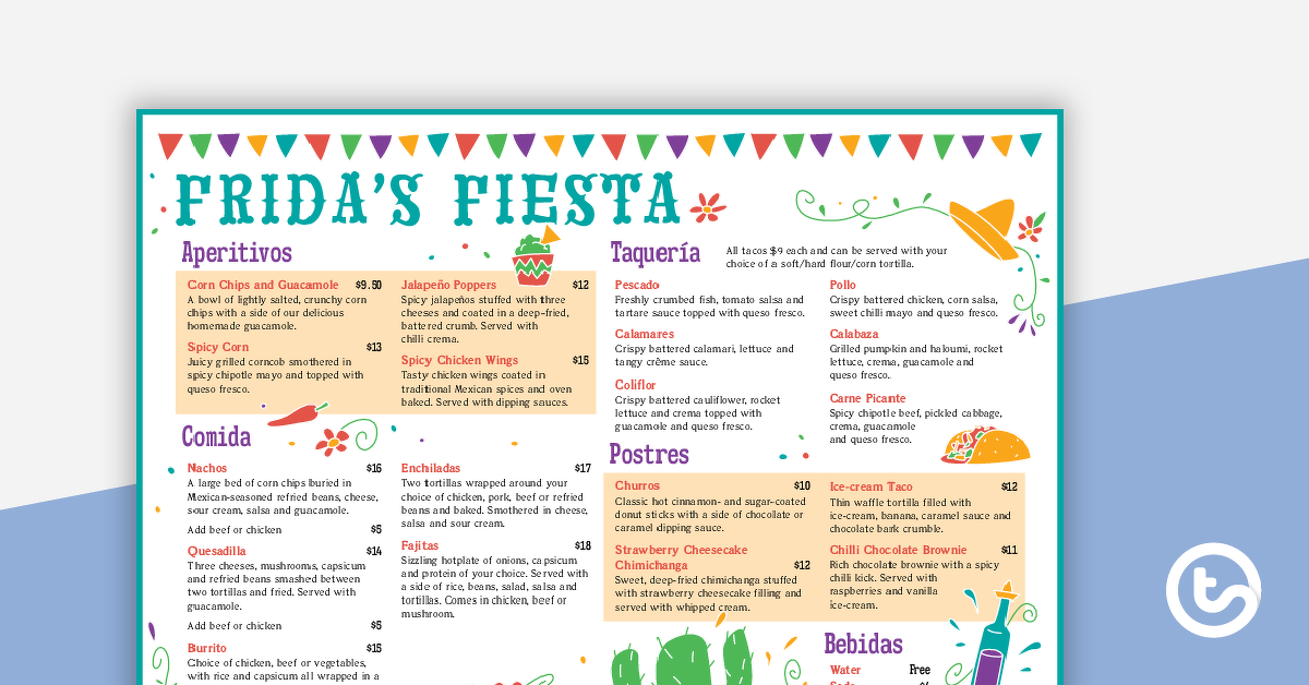 Preview image for Frida's Fiesta – Stimulus Poster - teaching resource