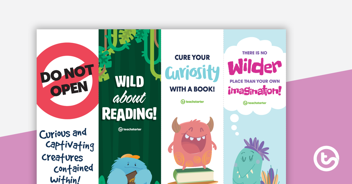Preview image for Curiosity and Imagination Bookmarks - teaching resource