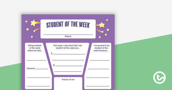 Preview image for Student of the Week – Lower Grades - teaching resource