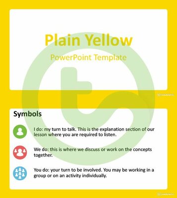 预览图像纯黄色- PowerPoint模板-教学资源