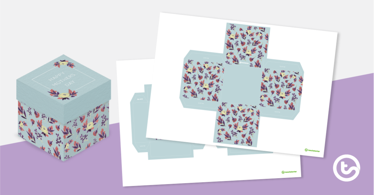 Image of Mother's Day Mini Gift Box (Square with Lid)