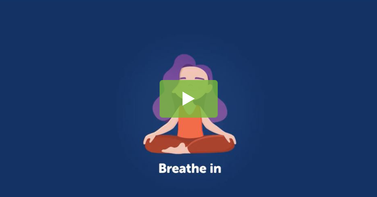 有意识呼吸活动的孩子——视频预览图像
