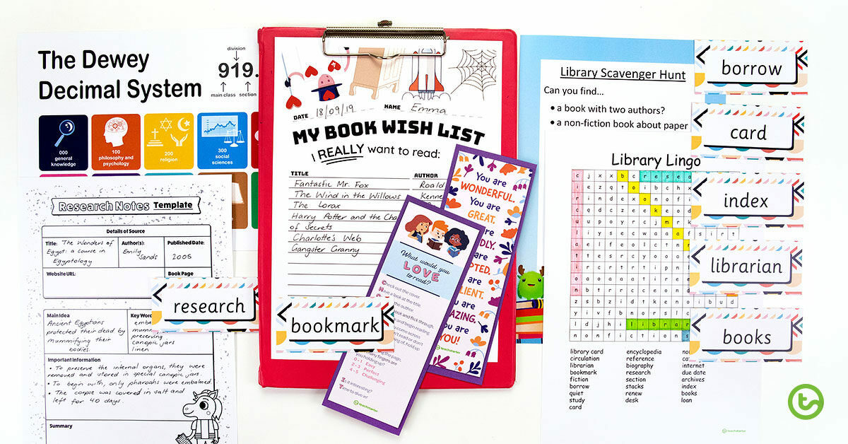 Ready-To-Use Lessons for Grades K-6 Complete Library Skills Activities Program