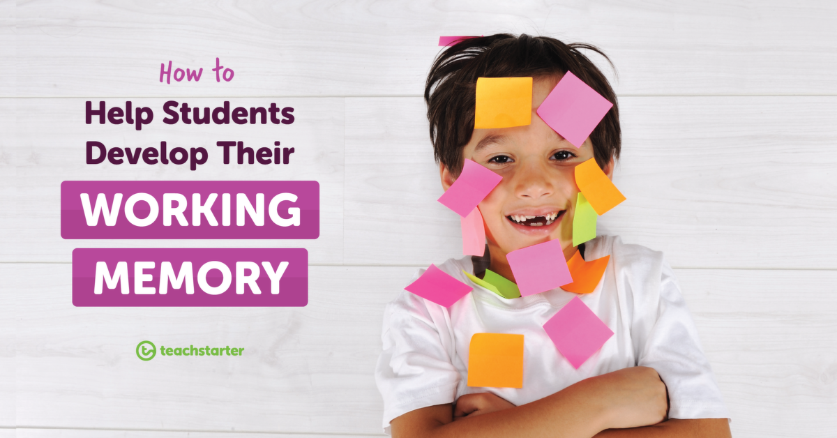 working memory in kids printable resources and activities teach starter