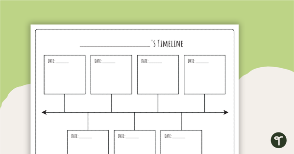 传记时间线模板 - 教学资源预览图像